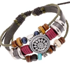 Trenro Women Lady Bohemia Wind Beaded Multilayer Hand Woven ...