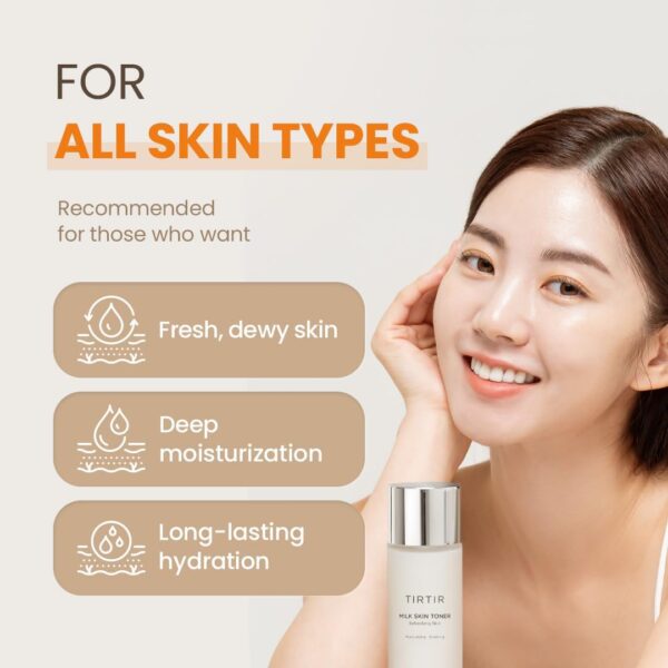 TIRTIR Milk Skin Rice Toner - Deep Moisturizing, Hydrating a...