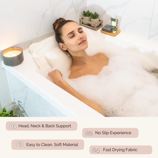 Our Full Body Bath Pillow - Ideal Bathtub Accessory for Rela...