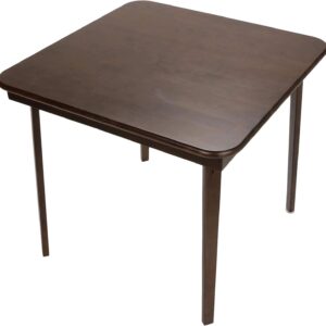 MECO Stakmore Classic Straight Edge Wood Folding Card Table,...