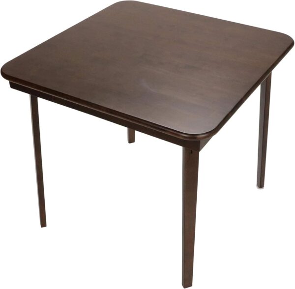 MECO Stakmore Classic Straight Edge Wood Folding Card Table,...