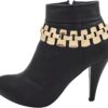 Women Fashion Jewelry Boot Bracelet Mesh Metal Chain Links H...