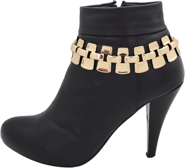 Women Fashion Jewelry Boot Bracelet Mesh Metal Chain Links H...