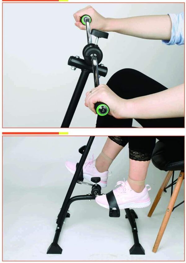 Pedal Exerciser Bike Hand Arm Leg and Knee Peddler Adjustabl...