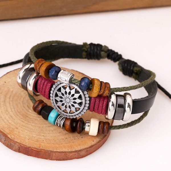Trenro Women Lady Bohemia Wind Beaded Multilayer Hand Woven ...