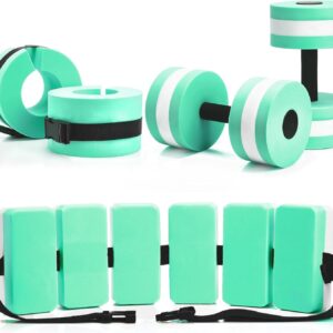 5 Pcs Aquatic Exercise Set Including 2 Ankle Swimming Weight...