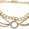 Women Western Fashion Jewelry Gold Metal Multi Strand Chain ...