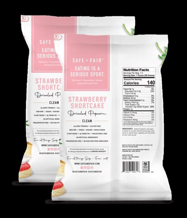 Safe + Fair Food Company Plant-Based Gourmet Strawberry Flav...