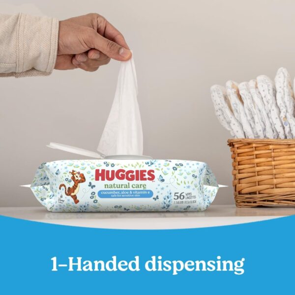 Huggies Natural Care Cucumber, Aloe and Vitamin E Baby Wipes...