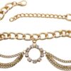 Women Western Fashion Jewelry Gold Metal Multi Strand Chain ...