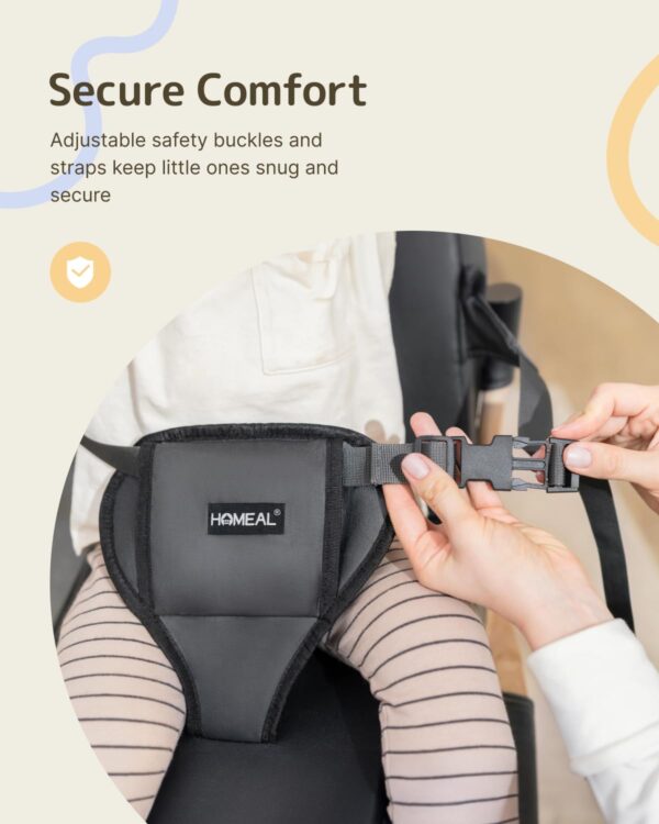 HOMEAL Booster Seat for Kitchen Chair, Breathable Toddler Bo...
