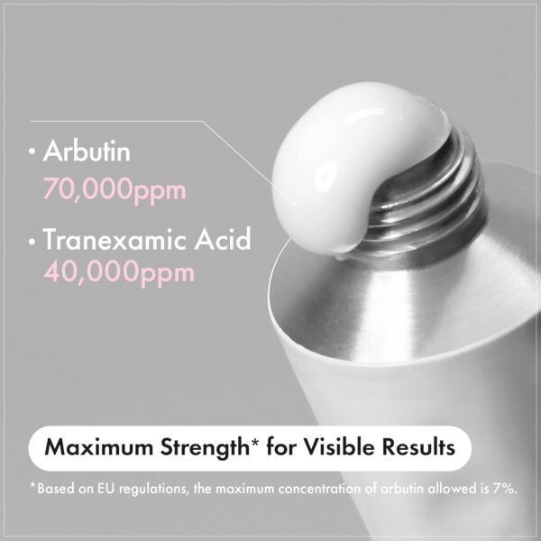 Arbutin 7% + Tranexamic Acid 4% Cream, 70,000ppm Arbutin, 40...