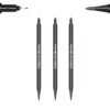 3pcs Black Food Coloring Markers, Double Sided with Ultra Fi...