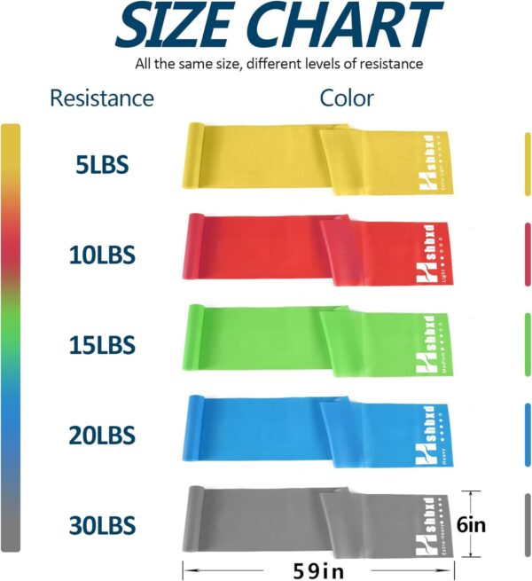 Resistance Bands for Working Out, Physical Therapy Bands, La...