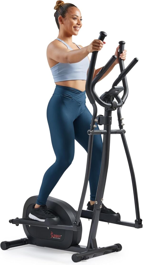 Sunny Health & Fitness Smart Upright Elliptical w/Pulse Sens...