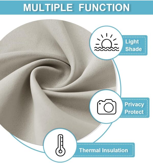 RYB HOME Blackout Curtains for Bedroom, Small Window Shades ...