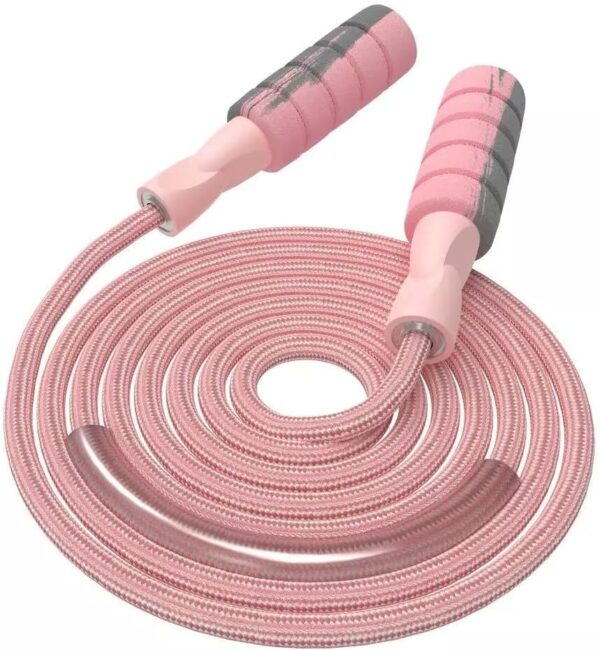 FITMYFAVO Jump Rope Cotton Adjustable Skipping Weighted jump...