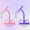 21 Fitness Resistance Bands-4 Tube Pedal Ankle Puller, 2025 ...