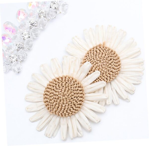 Uonlytech DIY Flower Jewelry Shoe Clips Flower Embroidered P...