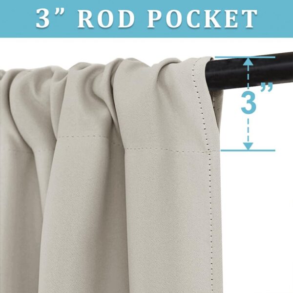 RYB HOME Blackout Curtains for Bedroom, Small Window Shades ...