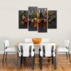 iHAPPYWALL Kitchen Pictures Wall Decor 4 Pieces Couful Spice...