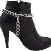 Women Western Fashion Jewelry Boot Chain Anklet Bracelet Sil...