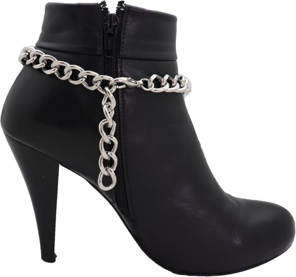 Women Western Fashion Jewelry Boot Chain Anklet Bracelet Sil...