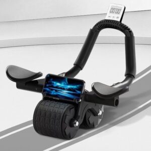2024 New Ab Roller Wheel with Timer & Knee Mat,Automatic Reb...