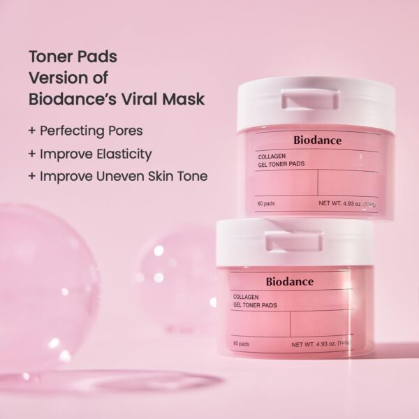 Biodance Collagen Gel Toner Pads, Pore Minimizer for Face, I...