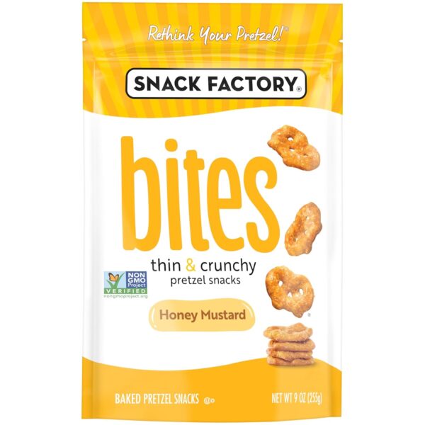 Snack Factory Honey Mustard Bites, 9 Oz Bag