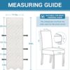 H.VERSAILTEX 100% Waterproof Dining Chair Covers Set of 4 Te...