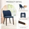 COLAMY Upholstered Dining Chairs Set of 4, Modern PU Leather...