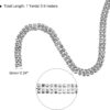 uxcell 1 Yard 2 Rows 3mm Rhinestone Chain, 6mm Bling Crystal...