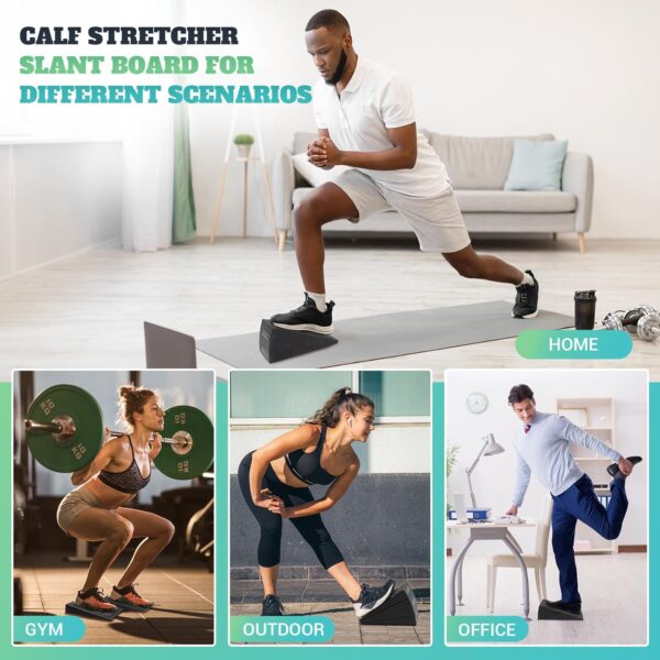 Slant Board for Calf Stretching, 5 Adjustable Angles Incline...