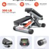 Sunny Health & Fitness Mini Stepper for Exercise at Home, St...