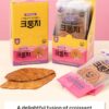 K FOOD KOREAN FOOD Flat Croissant Himalayan Pink Salt, Crisp...