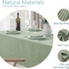 Rectangle Tablecloth Linen Textured Waterproof & Stain Resis...