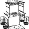 Sorbus® Buffet Caddy — 7-Piece Stackable Set Includes Plate,...