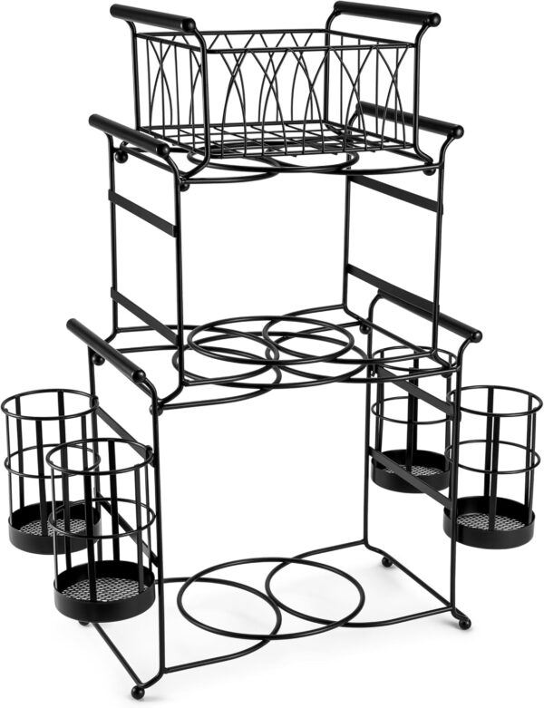 Sorbus® Buffet Caddy — 7-Piece Stackable Set Includes Plate,...