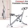 Sunny Health & Fitness Row-N-Ride Squat Assist Trainer, Fold...