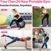 Figure 8 Fitness Resistance Bands with Handles - Exercise Tu...