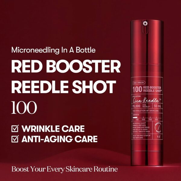 VT COSMETICS Red Booster Reedle Shot 100, Microneedling Seru...