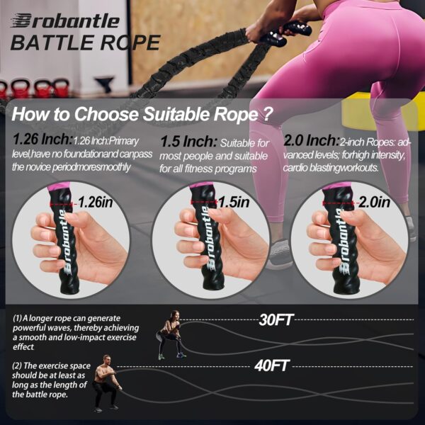 Battle Rope Battle Ropes for Exercise Workout Rope Exercise ...