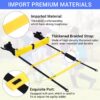 Ohuhu Agility Ladder Speed Training Set 12 Rung 20ft Exercis...