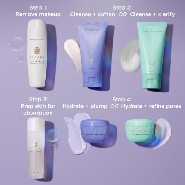 Tatcha Mini Favorites Set, Travel size Cleansers, Essence, a...