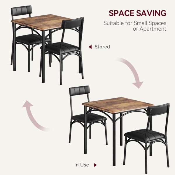 GAOMON Dining Table Set for 2, Kitchen Table and Chairs for ...
