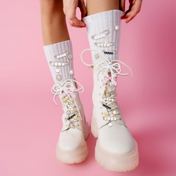 Zeyune 40 Pcs Charms for Socks Set Shoe Charms Socks Safety ...