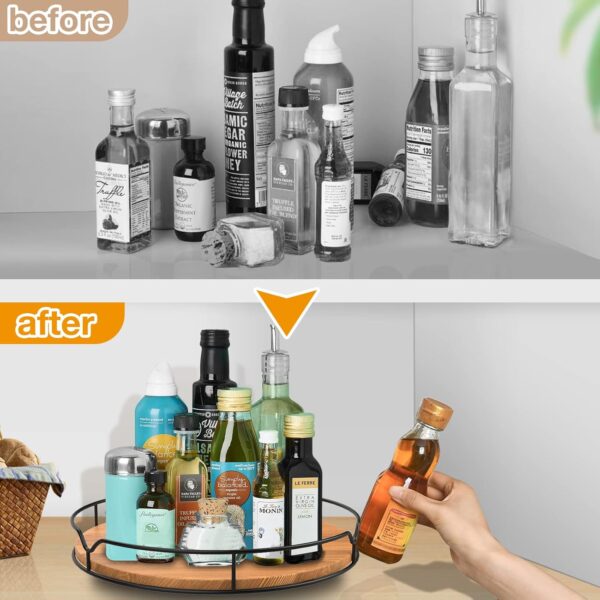 Lazy Susan Turntable Organizer for Cabinet Pantry Kitchen Co...