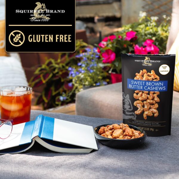 Squirrel Brand Sweet Brown Butter Cashews, 3.5 Ounces Reseal...