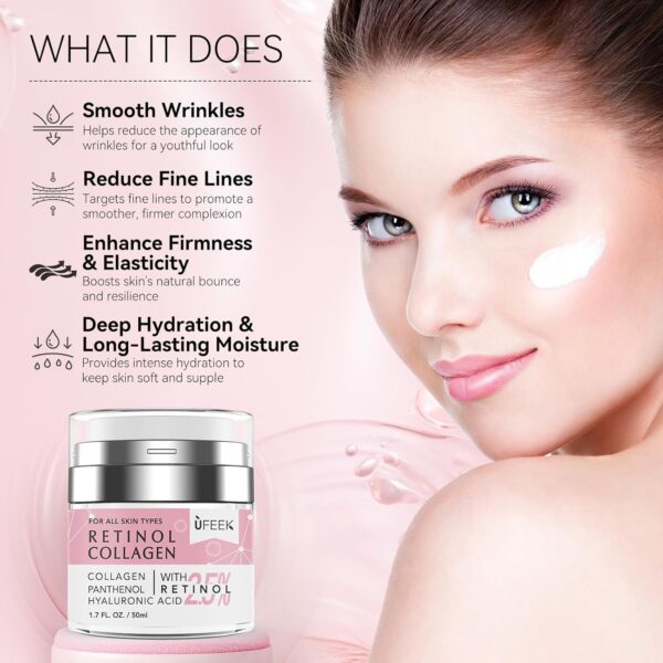 Retinol Face Moisturizer with Collagen & Hyaluronic Acid - I...